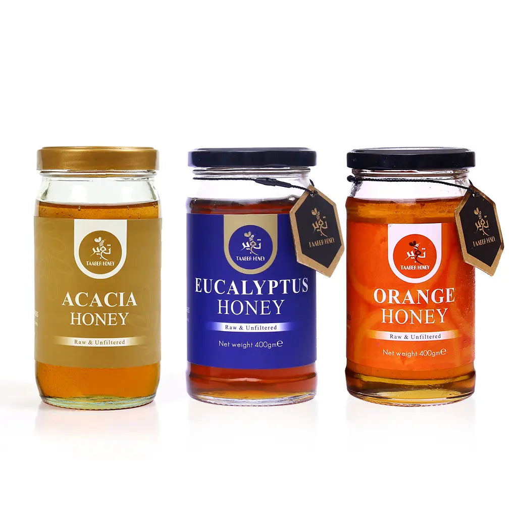 Acacia (Phulai), Eucalyptus (Sufaida) & Orange (Malta) Honey