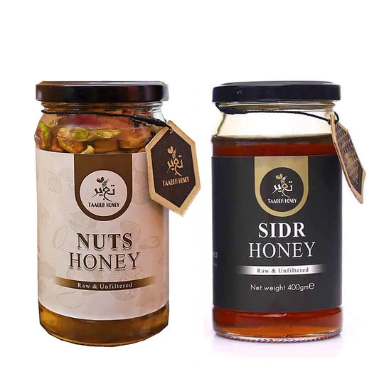 Nuts Honey & Sidr Honey (Beri)- Bundle - Taaber